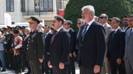 ATATÜRK ANITI’NDA 23 TEMMUZ ANMA TÖRENİ GERÇEKLEŞTİRİLDİ