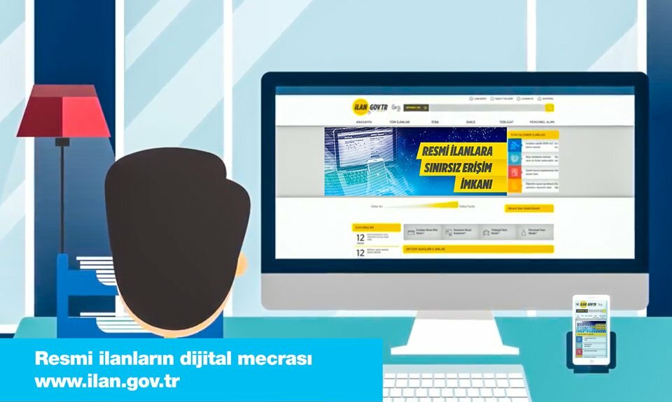 Resmi ilanların dijital mecrası www.ilan.gov.tr