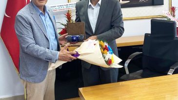 BAŞKAN TEMEL’DEN KAYMAKAM COŞGUN’A TEBRİK ZİYARETİ