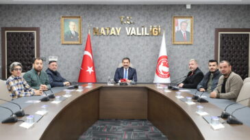 Hatay Basın Cemiyeti’nden Vali Masatlı’ya ziyaret