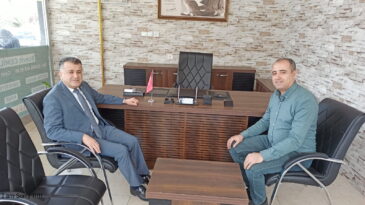 BAŞKAN HACIOĞLU’DAN  GAZETEMİZE HAYIRLI OLSUN ZİYARETİ