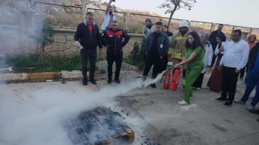 Reyhanlı Devlet Hastanesi’nde yangın tatbikatı