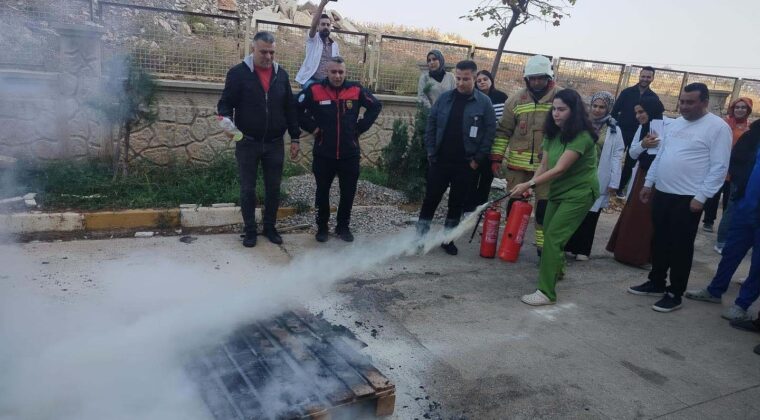 Reyhanlı Devlet Hastanesi’nde yangın tatbikatı