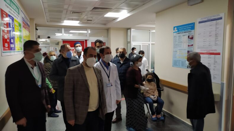HAMBOLAT, KIRIKHAN DEVLET HASTANESİNDE İNCELEMELERDE BULUNDU