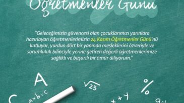 Başkan Hacıoğlu’nun 24 Kasım Öğretmenler Günü Mesajı