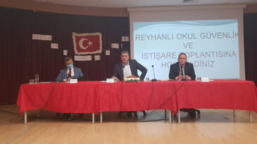 Reyhanlı’da Okul Güvenliği  Toplantısı Yapıldı