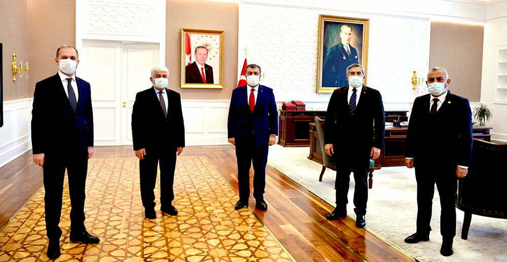 VEKİLLER SAĞLIK BAKANI İLE GÖRÜŞTÜLER