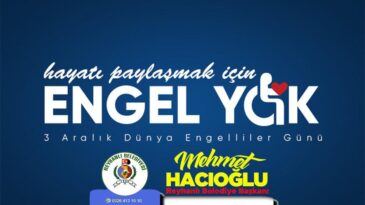 Başkan Hacıoğlu’nun Dünya Engelliler Günü Mesajı