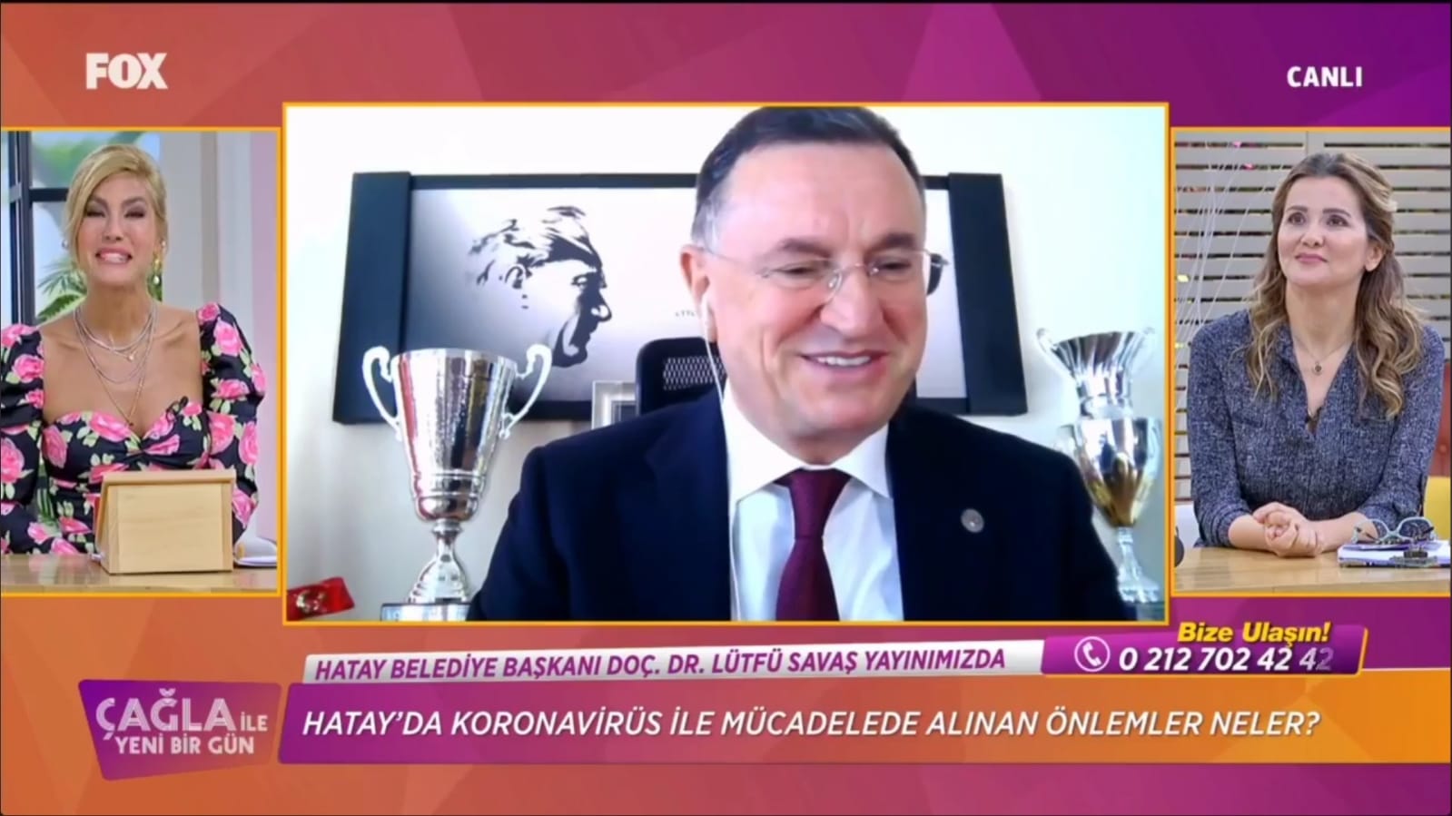 BAŞKAN SAVAŞ FOX TV’NİN CANLI YAYIN KONUĞU OLDU