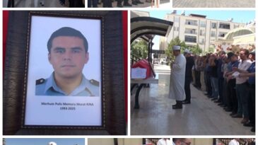 Reyhanlı’da Kalp krizi geçiren polis memuru son yolculuğuna uğurlandı