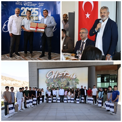 BAŞKAN ÖNTÜRK, DERECEYE GİREN ÖĞRENCİLERİ ÖDÜLLENDİRDİ