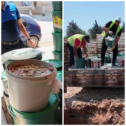 REYHANLI’DA İNSAN SAĞLIĞINI TEHDİT EDEN KİLOLARCA TURŞU İMHA EDİLDİ