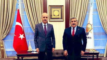 MİLLETVEKİLİ YAYMAN’DAN  NUMAN KURTULMUŞ’A ZİYARET